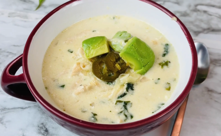 Keto Green Chicken Enchiladas Soup
