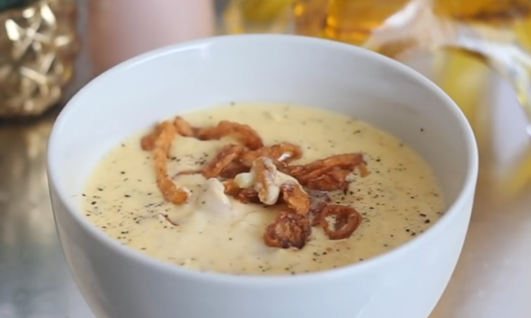 Keto Loaded Cauliflower Soup