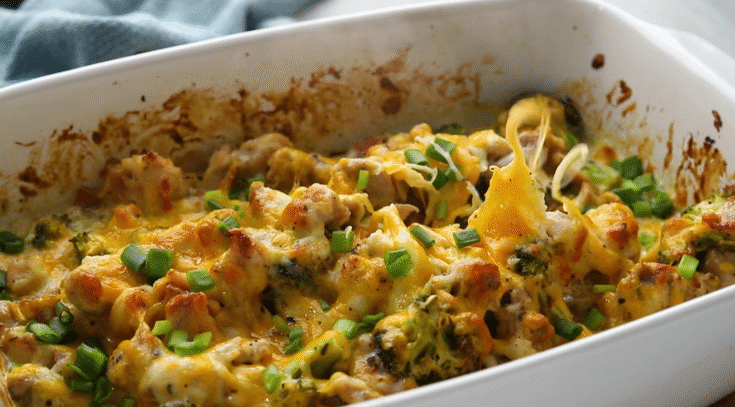 keto chicken bacon ranch casserole