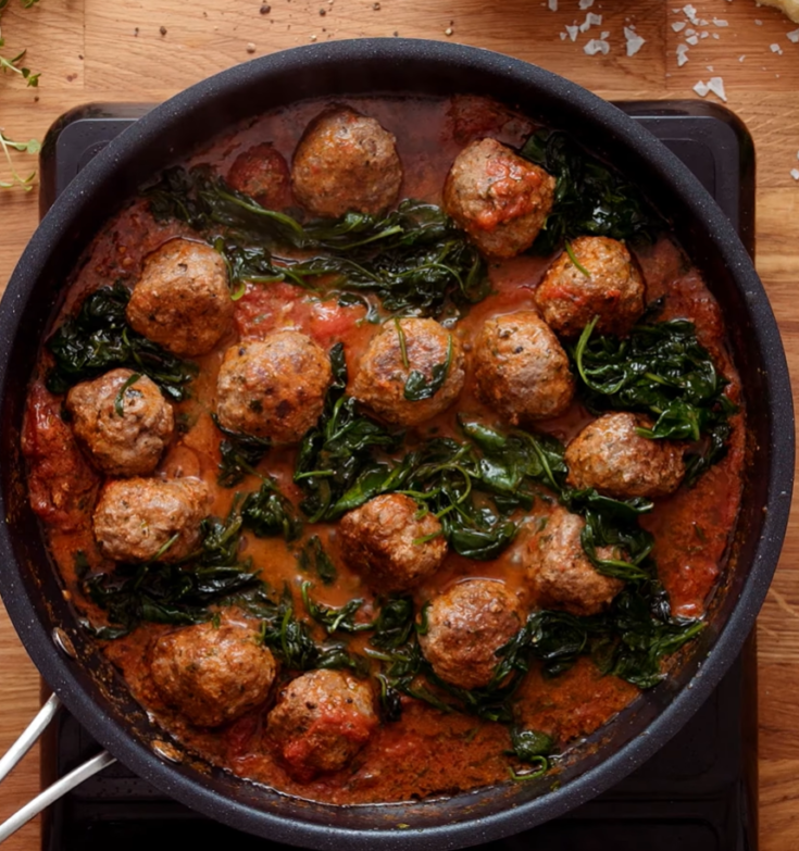 Cheesy Keto Italian Meatballs