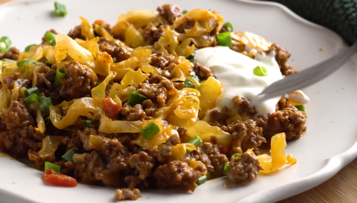 Keto Cabbage Taco Skillet Meal
